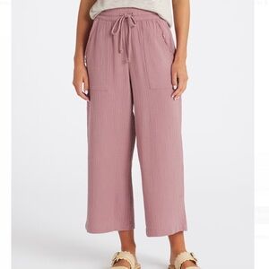 NWT Cosmic Blue Love Camila Crop Wide Leg Medium Plum